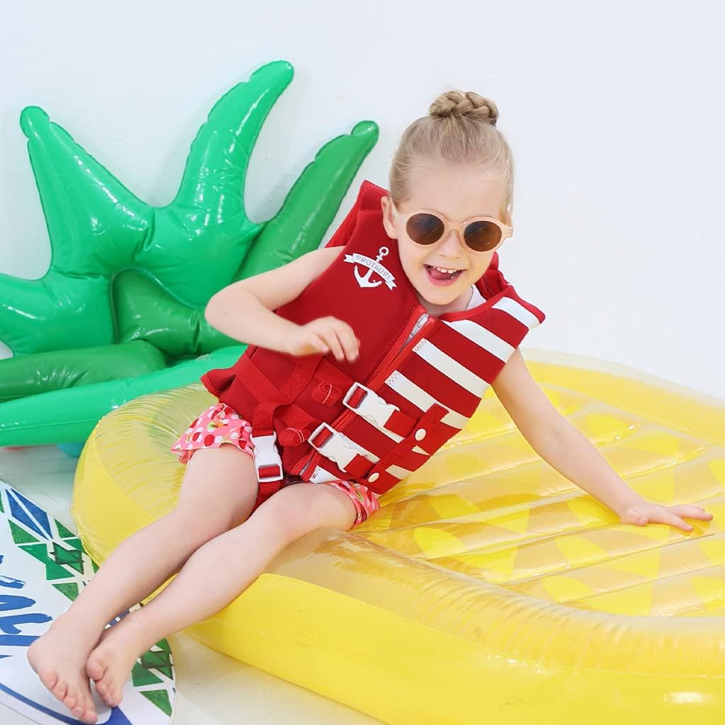 Kinder Schwimmweste Neopren Weste Schwimmjacke Kleinkinder Jungen Mädchen Bademode Schwimmen Jacke S