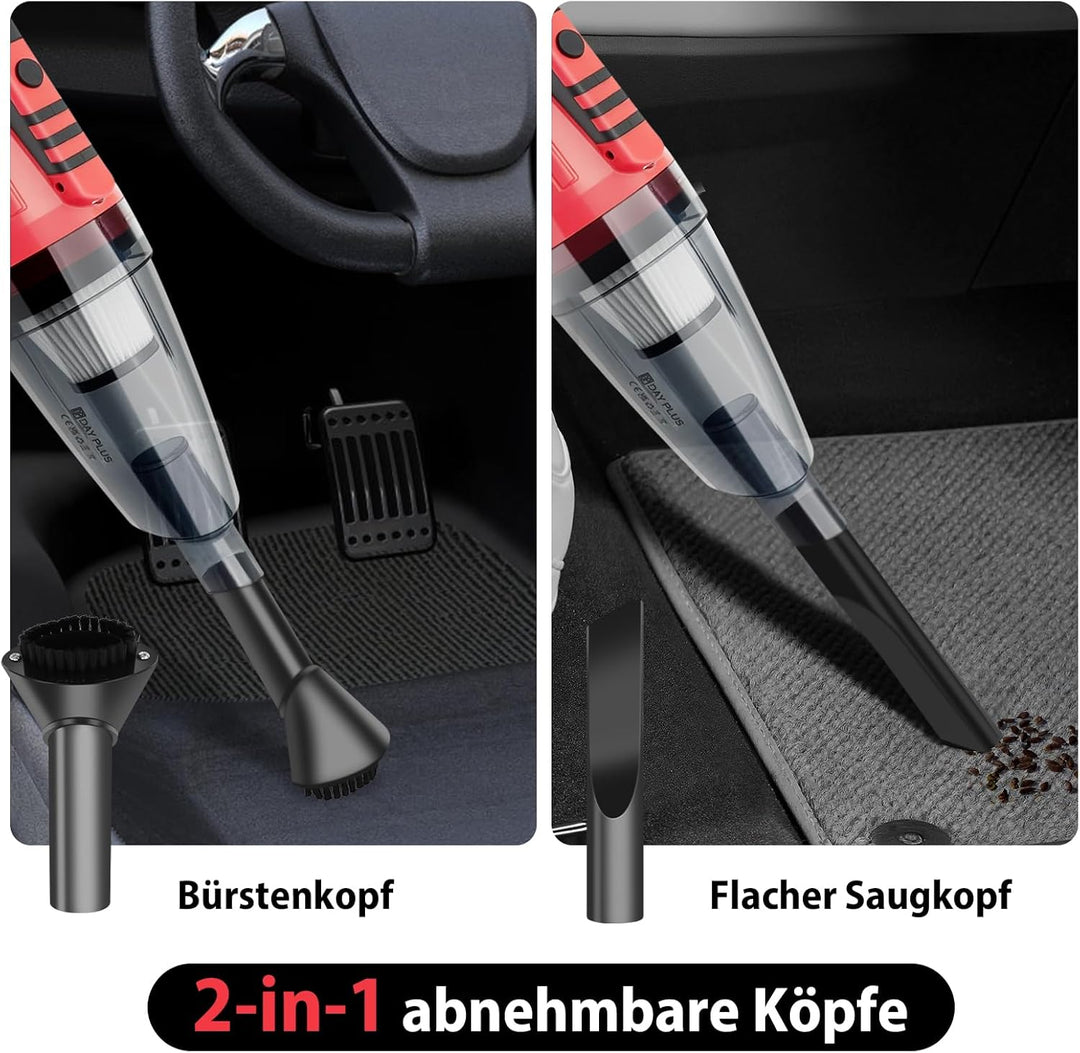 2-in-1 Kabelloser Staubsauger – 22KPA Stab- &amp; Handstaubsauger für Auto und Haus, 2,2Ah-Akku, 30 Min