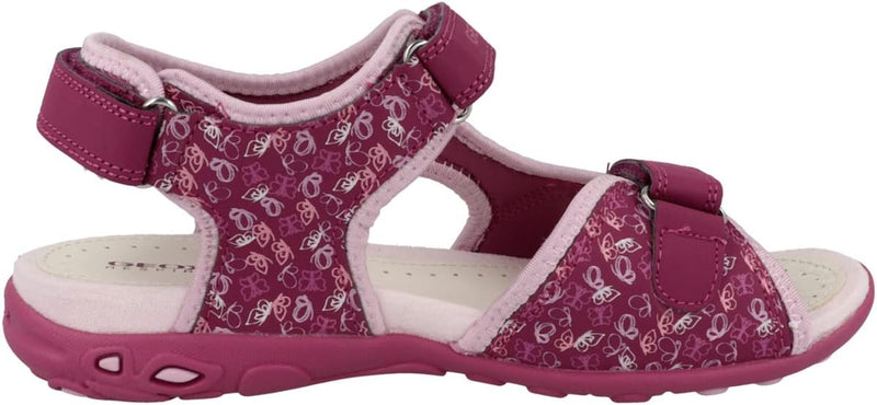 Geox Mädchen J Whinberry G Sandal 26 EU Dk Raspberry Pink, 26 EU Dk Raspberry Pink