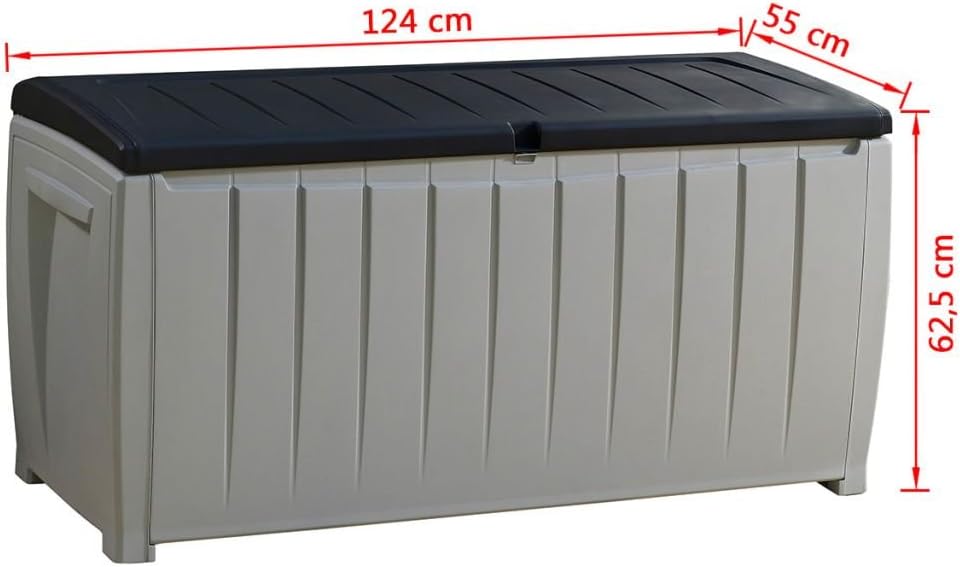 Keter Aufbewahrungsbox Gartenbox Auflagenbox Truhe Kissenbox Novel 17198681