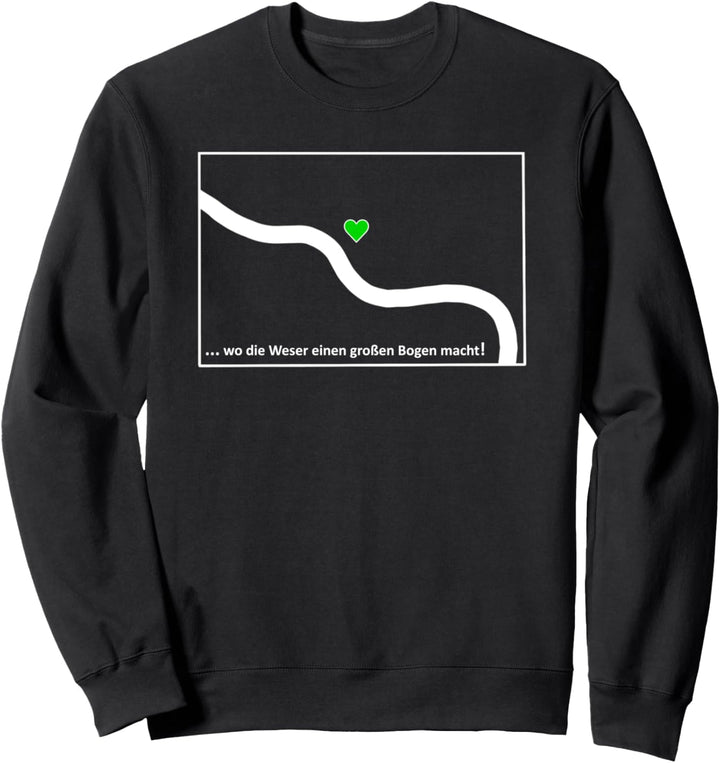 Bremen - wo die Weser einen grossen Bogen macht - Werder Sweatshirt