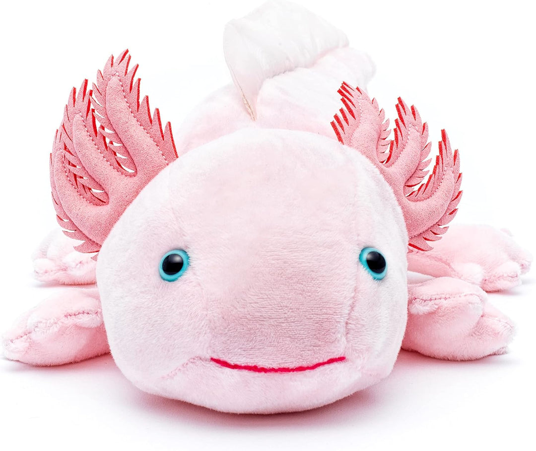 Uni-Toys - Axolotl (rosa) - 32 cm (Länge) - Plüsch-Wassertier - Plüschtier, Kuscheltier, Rosa