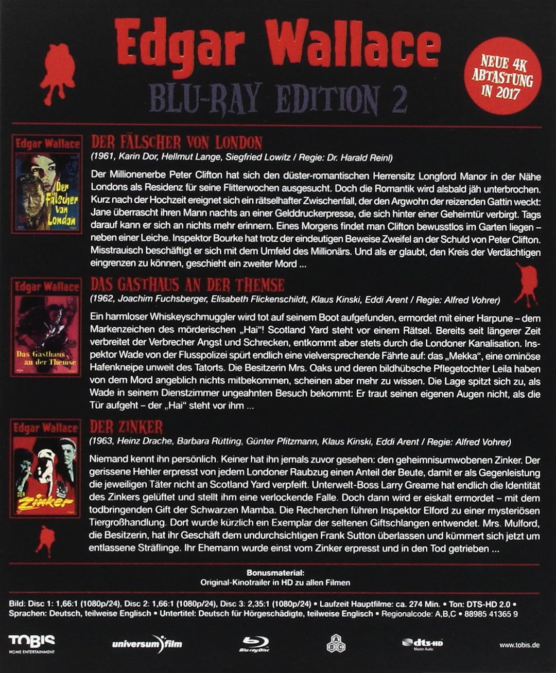 Edgar Wallace Edition 2 [Blu-ray], 4K