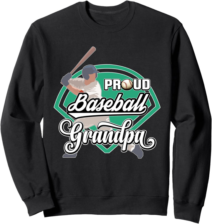 Stolz Baseball Opa Sommer Sportplatz Spiel Ballfeld Sweatshirt