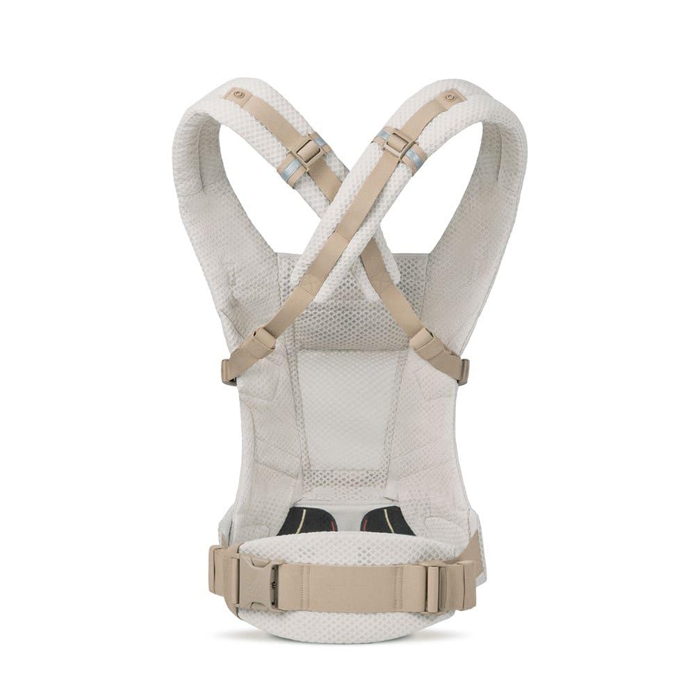 Ergobaby Adapt Babytrage für Neugeborene ab Geburt, 3-Positionen SoftFlex Mesh Ergonomische Babybauc