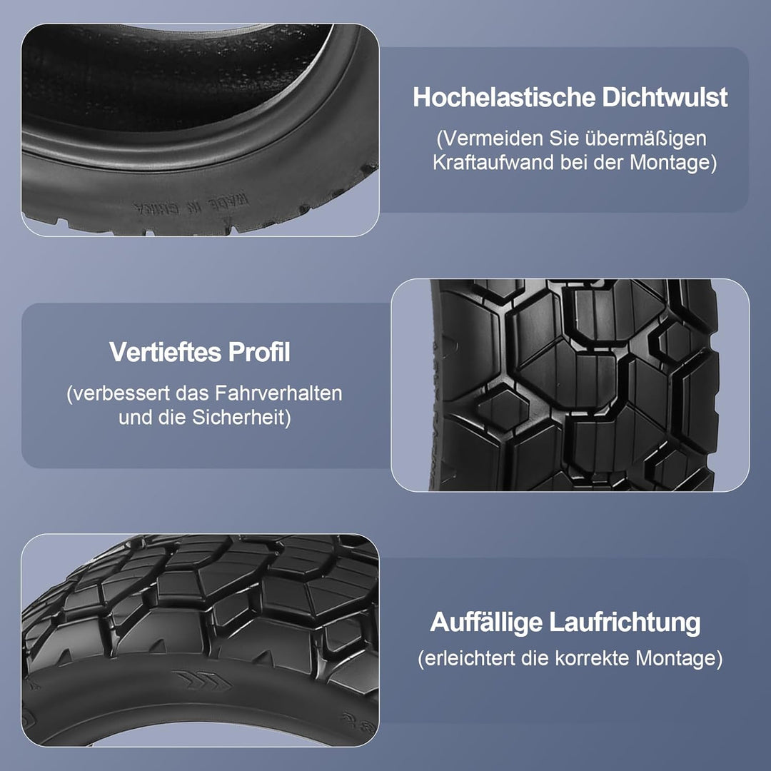 70/60-7,5 Schlauchloser Reifen für Segway Ninebot ZT3 Pro/ProE/ProD,11 Zoll Tubeless Reifen,Verdickt