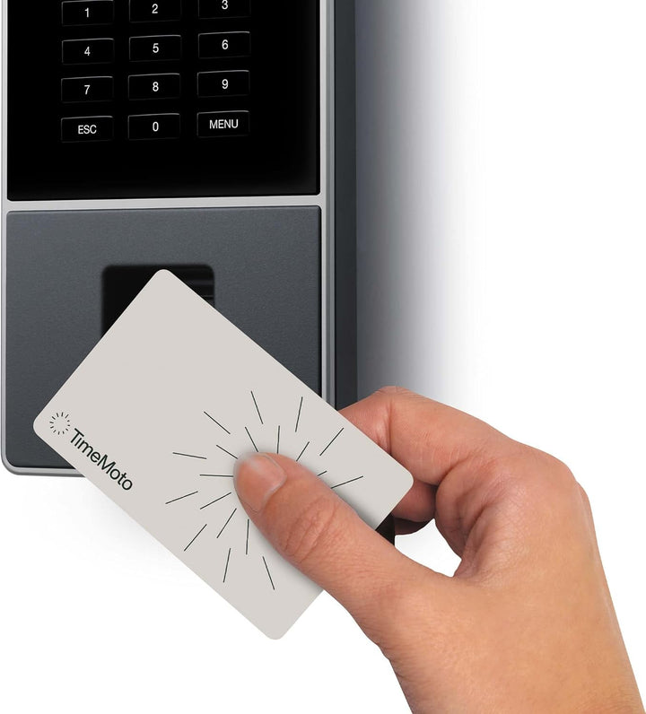 TimeMoto TM-626 - Zeiterfassungssystem mit Fingerabdruck- und RFID-Leser für bis zu 200 Benutzer - I