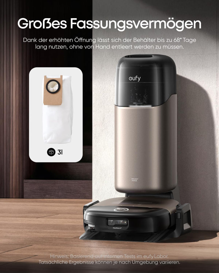 eufy Staubbeutel für Saug- und Wischroboter HydroJet S2 | 3er-Pack, Vorrat für 6 Monate