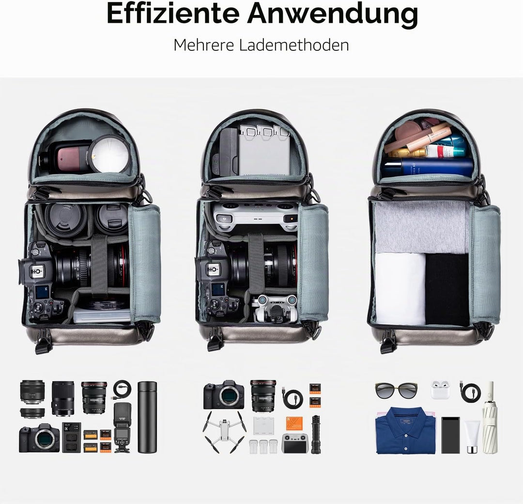 K&amp;F CONCEPT Kamera-Umhängetasche, Wasserdichte Kameratasche, Fotografie tägliche Reise Camera Bag,Ta