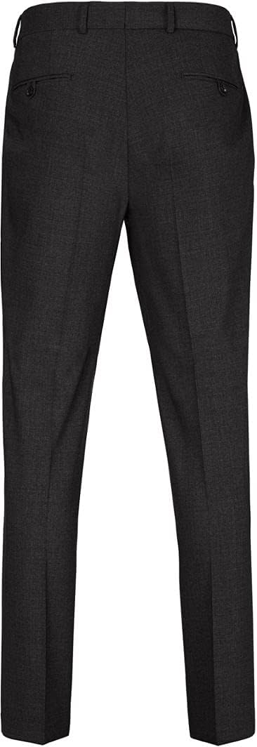 BRAX Regular Fit Hose Enrico Stretch Schurwolle Navy 34W / 36L Schwarz, 34W / 36L Schwarz