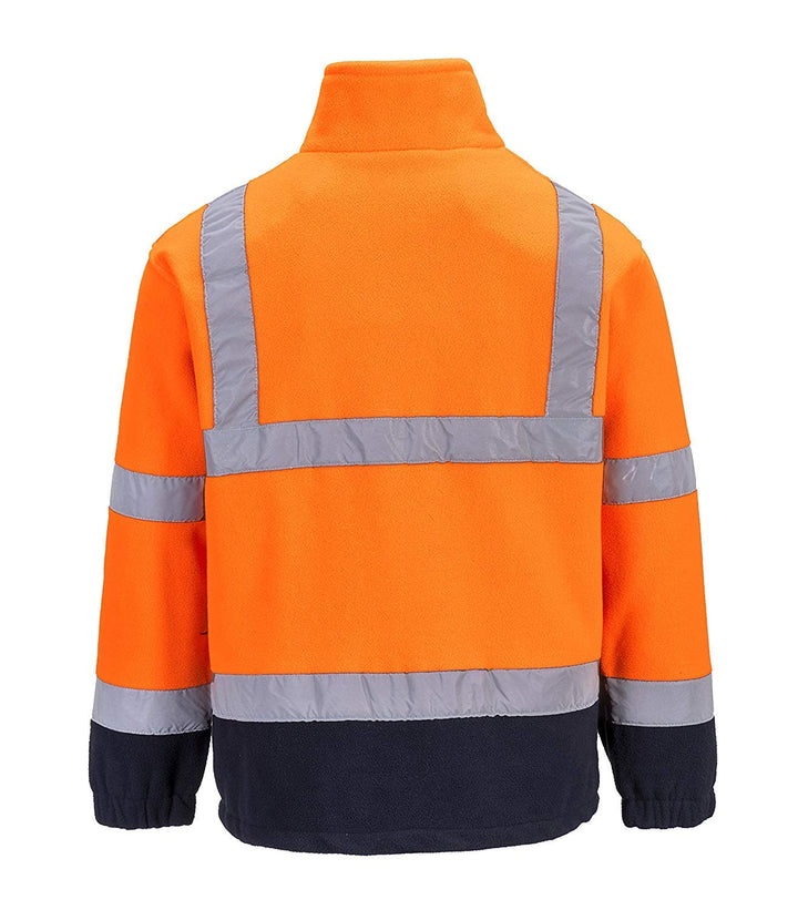 PORTWEST Fleece mit Anti-Pilling-Ausrüstung, 300 g, 100% Polyester, 1 Stück, XXL, Orange/Navy, F301O