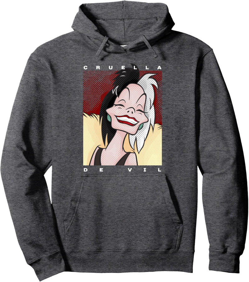 Disney Dalmatians Cruella Smile Portrait Pullover Hoodie