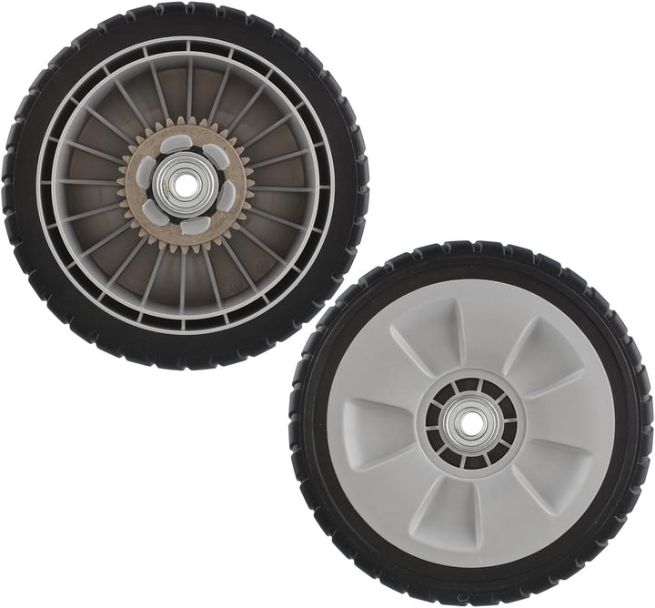2 Stück 8 Zoll Rasenmäher Hinterrad mit Zahnrad für Honda 42710-VE2-M01ZE 42710-VE2-M02ZE HRR216K6