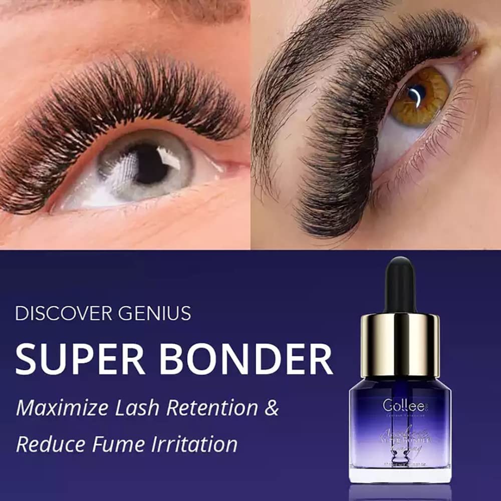 GOLLEE Lash Bonder für Wimpernverlängerung 15ML Wimpern Primer für Wimpernverlängerung Maximieren Si