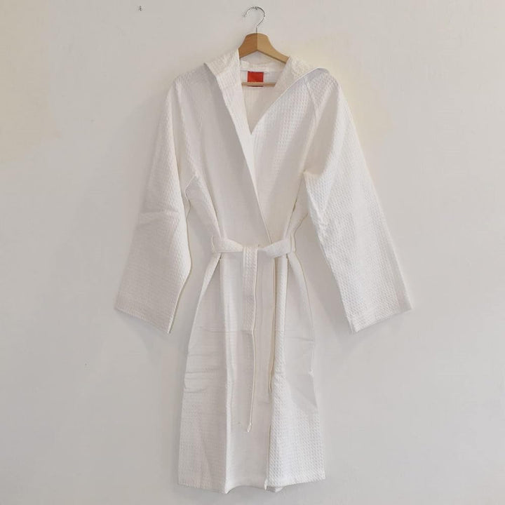 Gabel Golf Bademantel mit Kapuze, Baumwolle, 10 Weiss, L L 10 Weiss, L 10 Weiss