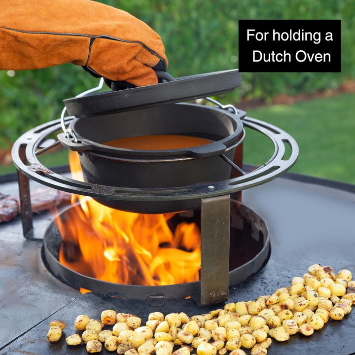 Barbecook Wok- und Dutch-Ofen-Halter Dynamic Centre mit 36 cm Durchmesser aus hitzebeständigem Stahl