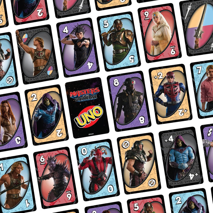 Mattel Games UNO Masters of the Universe Film Kartenspiel mit Motivdeck und Aufbewahrungsdose zum Sa