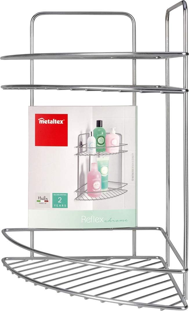Metaltex Reflex Serie Chrom abgewinkelt 2 Ebenen 23x23x35cm 2 Ebenen abgewinkelt, 2 Ebenen abgewinke