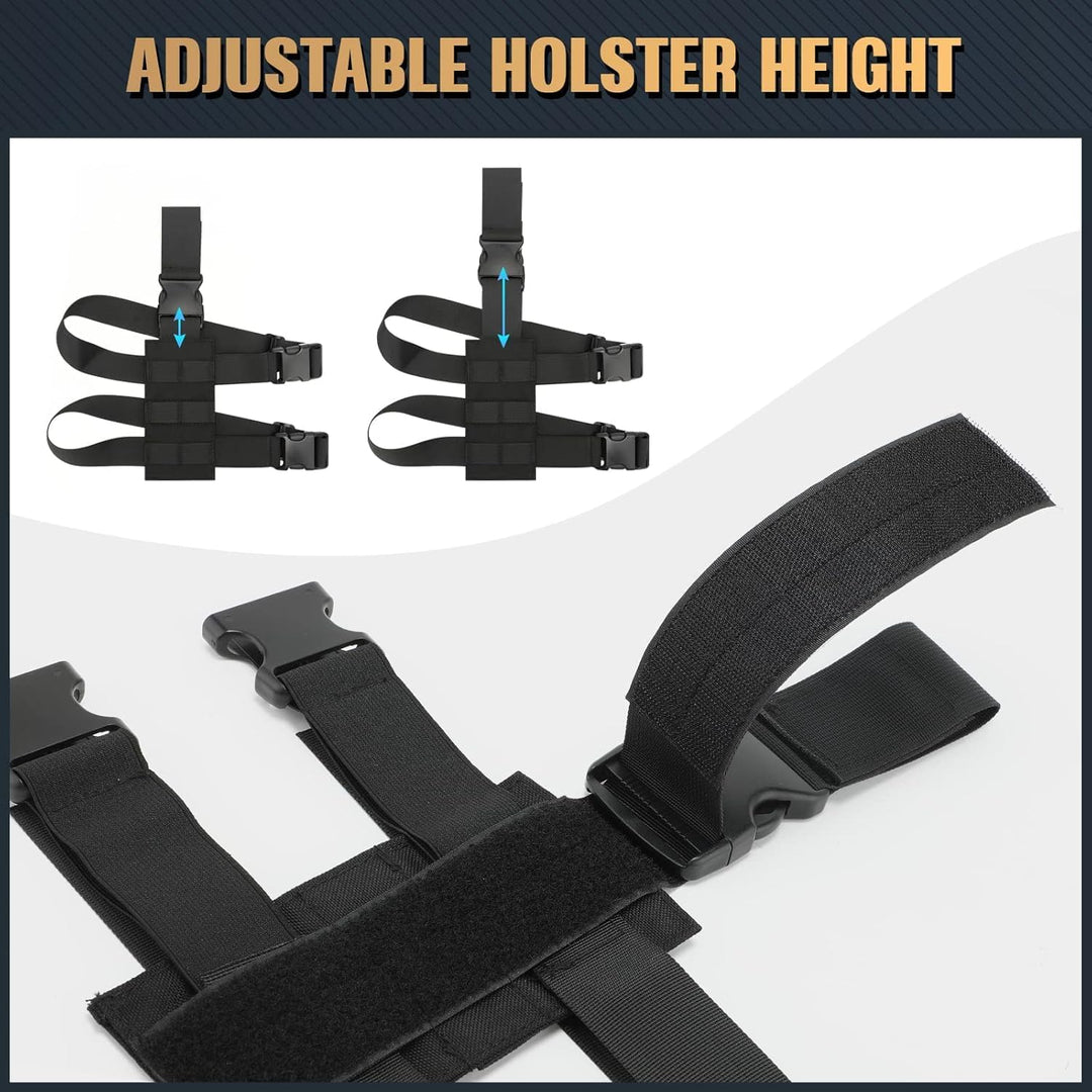 Huntvp Militär Beintasche Motorrad Taktische Oberschenkeltasche MOLLE Hüfttasche Herren Tactical Leg