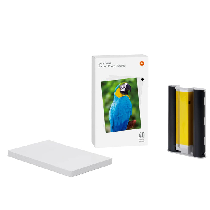 Xiaomi Instant Photo Paper 15,2 cm (6 Zoll), Fotopapier für Instant Photo 1S, 40 Stück, Weiss (ES-Ve