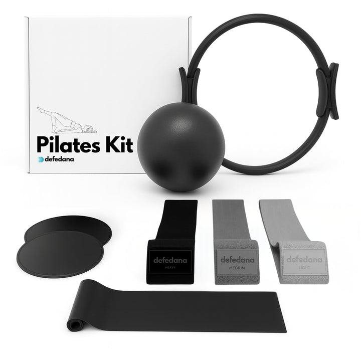 Pilates Set, Pilates Ball, Gymnastikband, Theraband, Terrabänder, Widerstandsbänder, Fitnessbänder -