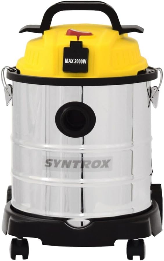 Syntrox Nass Trockensauger Timado | Nasssauger | Industriestaubsauger, 2000 Watt, 20 Liter Tank, kom