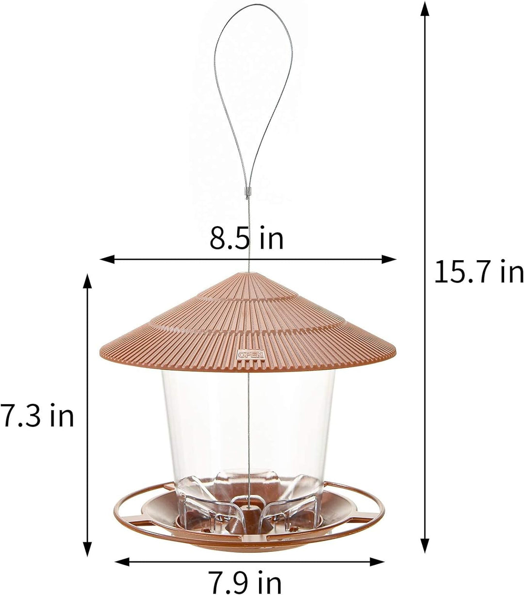 Hanizi Vogelfutterspender für den Aussenbereich, Futterspender für Vögel, Wildvogelfutterspender für