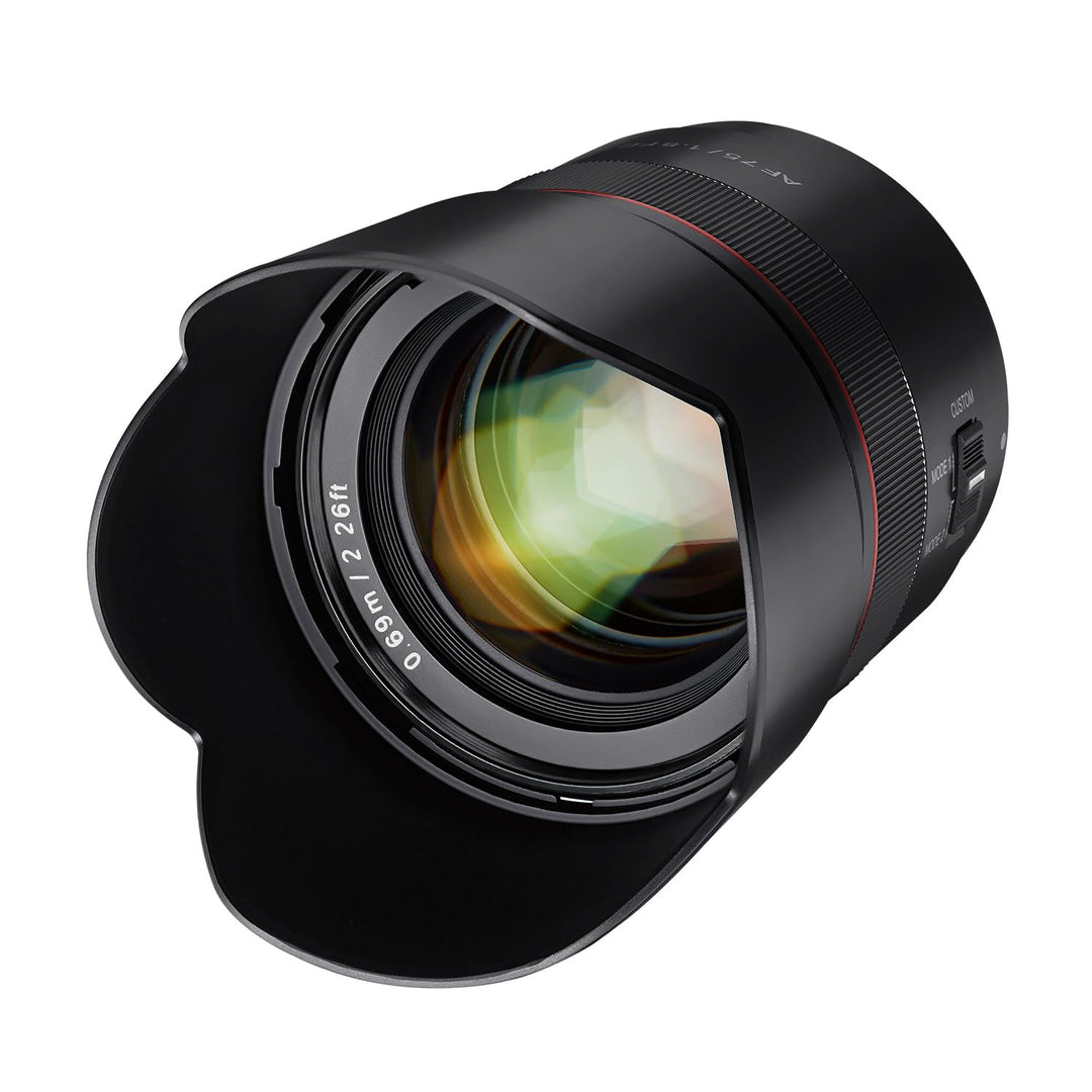 Samyang AF 75mm F1.8 FE (Tiny but Absolute) – Porträt Objektiv Autofokus Vollformat und APS-C Festbr