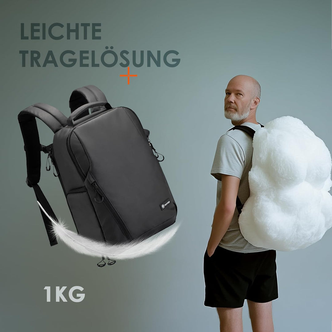 TARION Kamerarucksack Wasserdicht Fotorucksack SLR Kameratasche Kamera Rucksack mit 14 Zoll Laptopfa