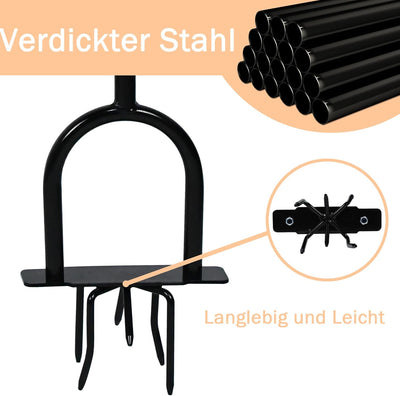 TRMLBE Rasenlüfter Manuell Aerifizierer für Rasen mit T-Griff und multi Spikes 3 in 1 Rasenbelüfter