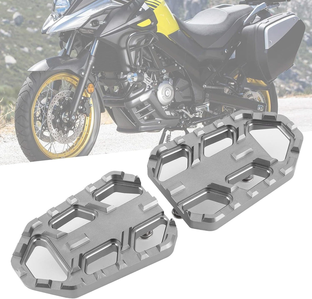 KIMISS Motorradpedal, 1 Paar Motorrad-Sicherheitsfussstütze CNC-Fussplatten aus Aluminiumlegierung P