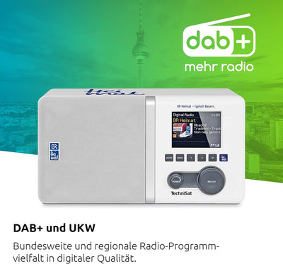 TechniSat DIGITRADIO 300 BR Heimat Edition - DAB Radio (DAB+, UKW, BR Heimat Direktwahltaste, Farbdi