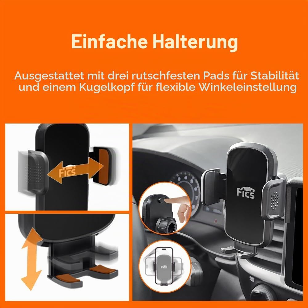 FICS Handyhalterung kompatibel mit Toyota RAV4, RAV4 2019 ~ 22 Zubehör, RAV4 2019 ~ 22 Handyhalterun