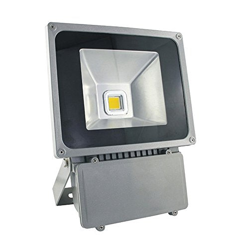 CLE LED Flutlichtstrahler alugrau 70W 3000K warmweiss