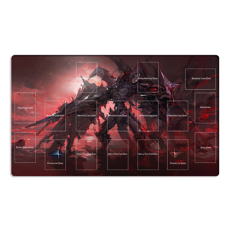 New Mlikemat Playmat Destiny Hero, Plasma TCG CCG OCG Sammelkartenspielmatte mit Zonen + Gratis Tasc