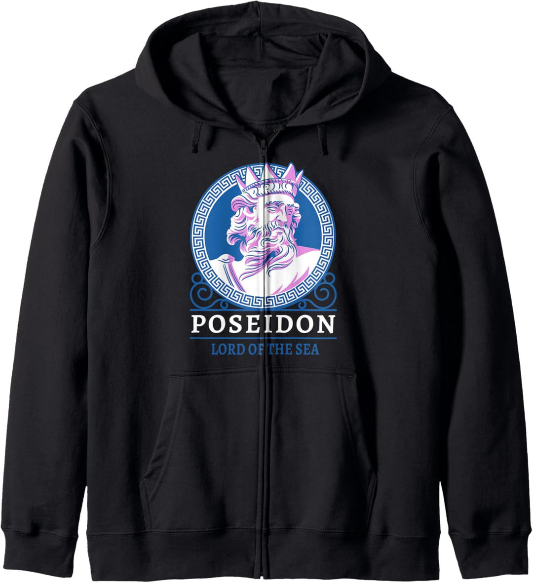 Poseidon Sea God Gott der Meere Griechenland Athen Kapuzenjacke