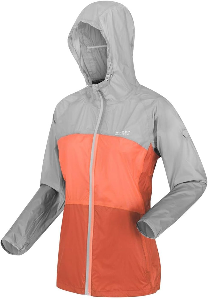 Regatta Damen Pack It Pro JKT, 40 Cyberspace / Fusion Coral/Neon Peach