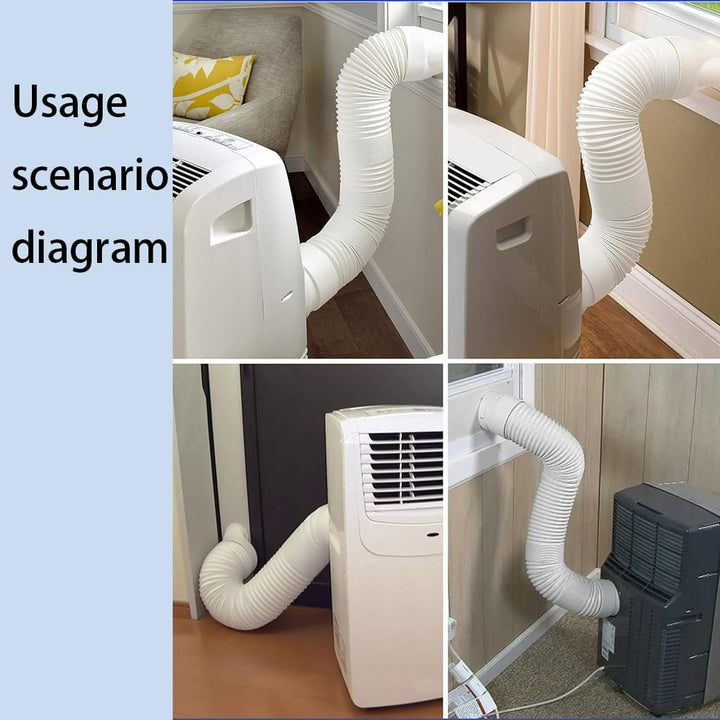 Abluftschlauch klimagerät 150mm Durchmesser, 2M Länge, Einziehbarer für Klimaanlage, Abzugshaube, Wä