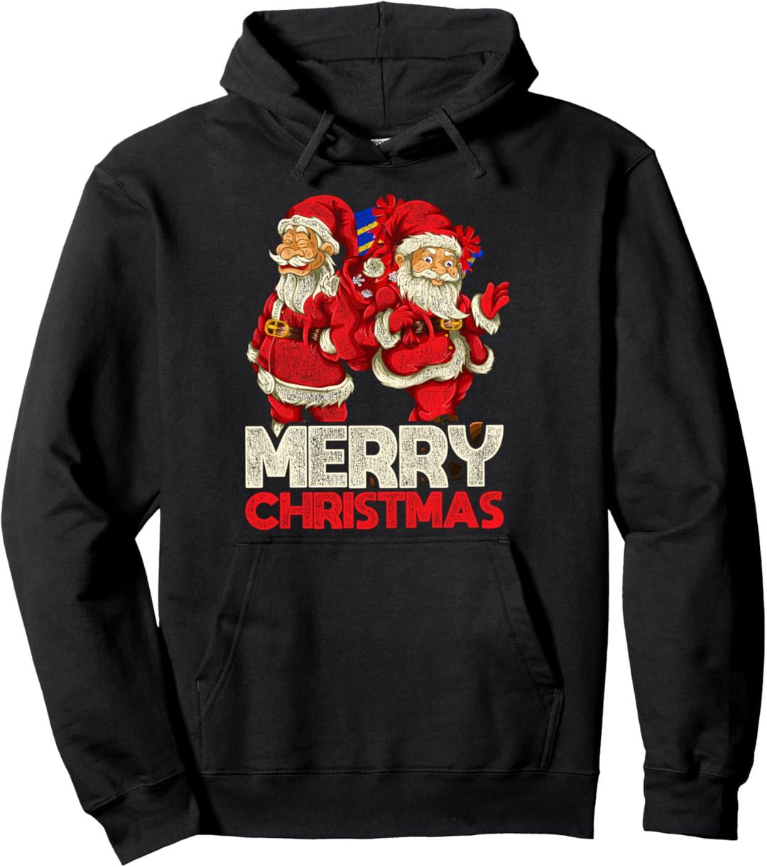 Heiligabend Mädchen Jungen Geschenk Weihnachtsmann Pullover Hoodie