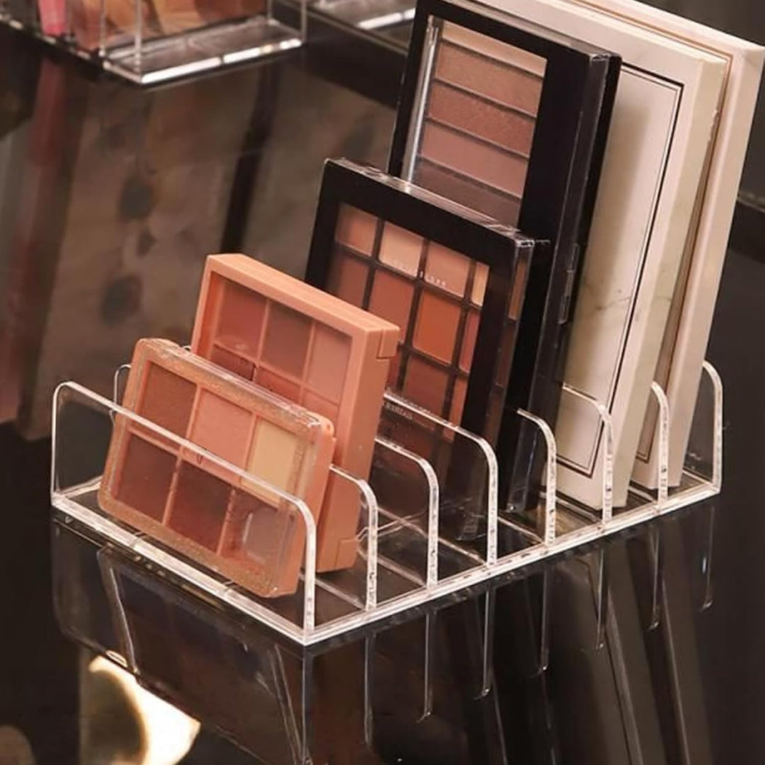 8 Stück Lidschatten Organizer, 2 Grössen Acryl Make Up Palette Organizer mit 7 Fächern, Lidschatten