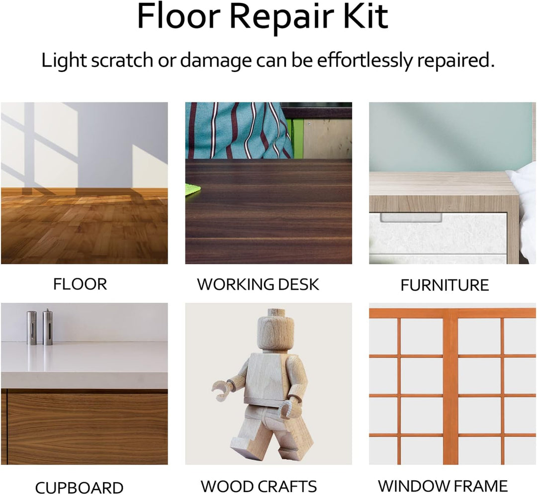 Wakects Laminat Reparaturset, Wachssystem Boden Arbeitsplatte, Laminat Reparatur Set, Wachs System,