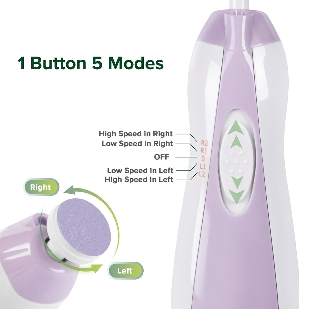 haakaa Baby Nageltrimmer Elektrisch Baby Nagelknipser Set für Neugeborene, Kleinkinder oder Erwachse