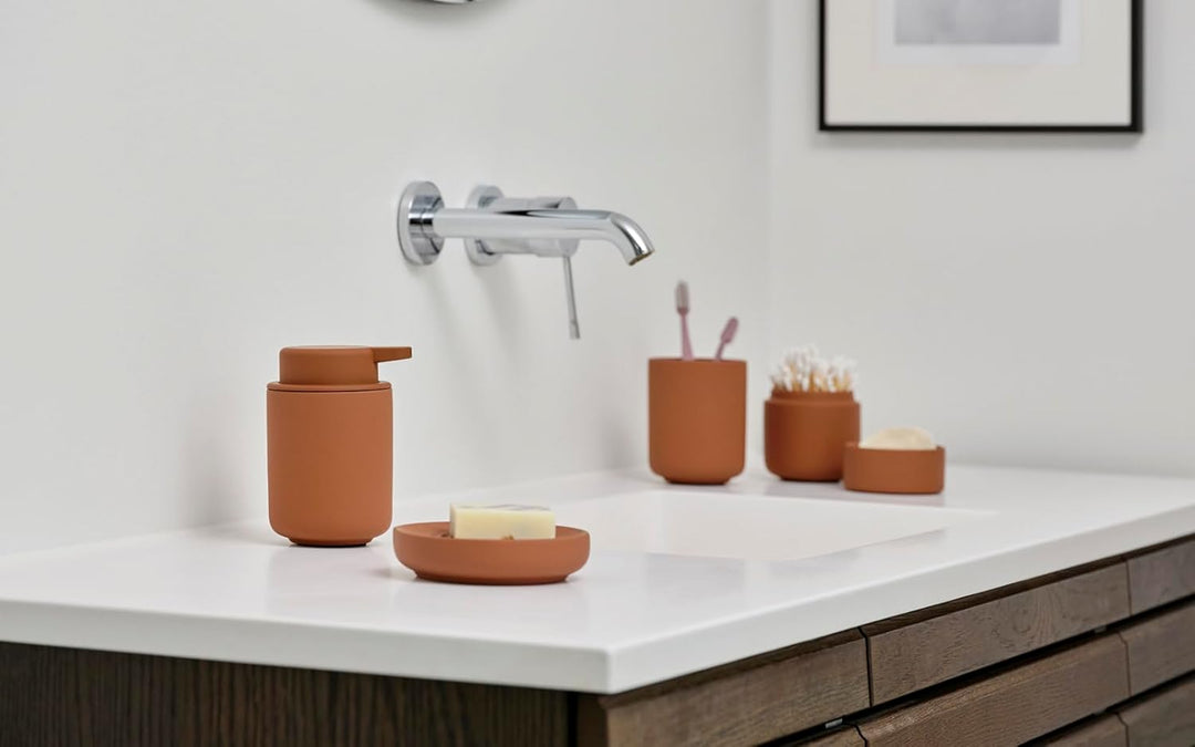 Zone Denmark Ume Seifenschale, Seifenhalter, Seifenablage fürs Waschbecken, Steinzeug mit Soft Touch