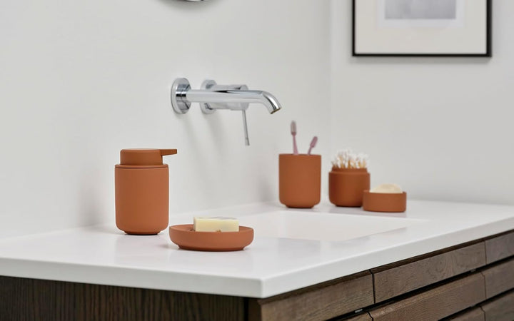 Zone Denmark Ume Seifenschale, Seifenhalter, Seifenablage fürs Waschbecken, Steinzeug mit Soft Touch