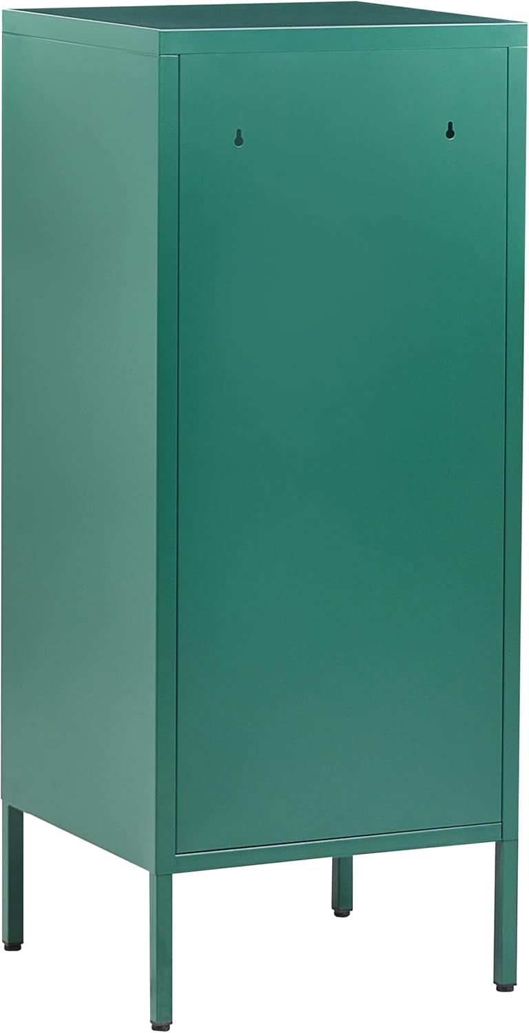 Aktenschrank mit 2 Türen 4 Ablagefächern Stahl grün Industrie Stil Huron