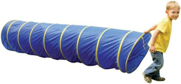 EDUPLAY 170-141 Kriechtunnel/Spieltunnel mit Tasche, Ø 60 cm, 295 cm, blau/gelb, 295 cm