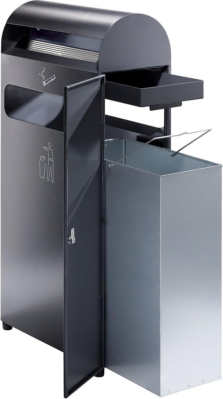 Kombiascher | Volumen 48 L | BxHxT 480 x 990 x 250 MM | Anthrazitgrau