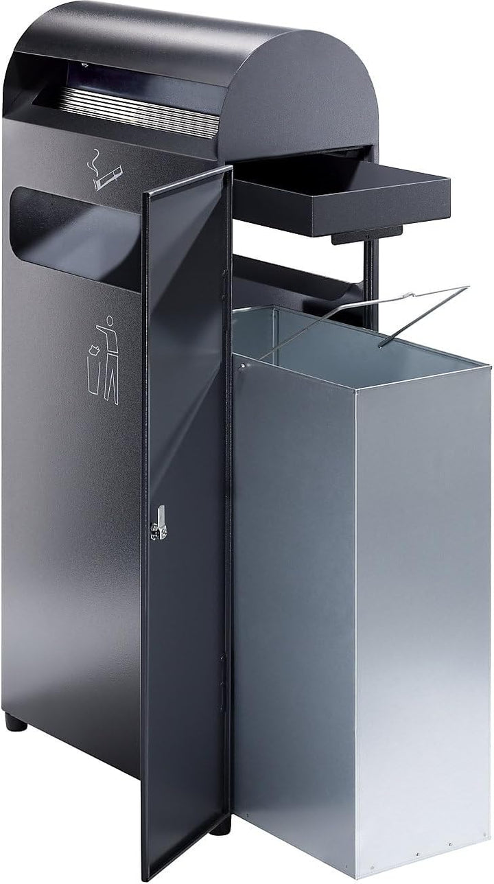 Kombiascher | Volumen 48 L | BxHxT 480 x 990 x 250 MM | Anthrazitgrau
