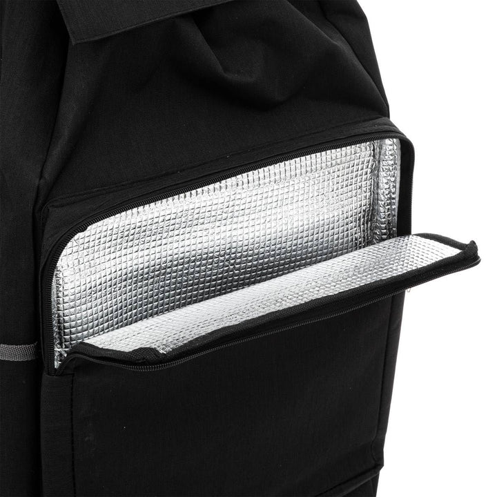 5five - einkaufswagen mit 6 rädern "nomade" metall schwarz | Leichtmetall, Reissverschlusstaschen, F