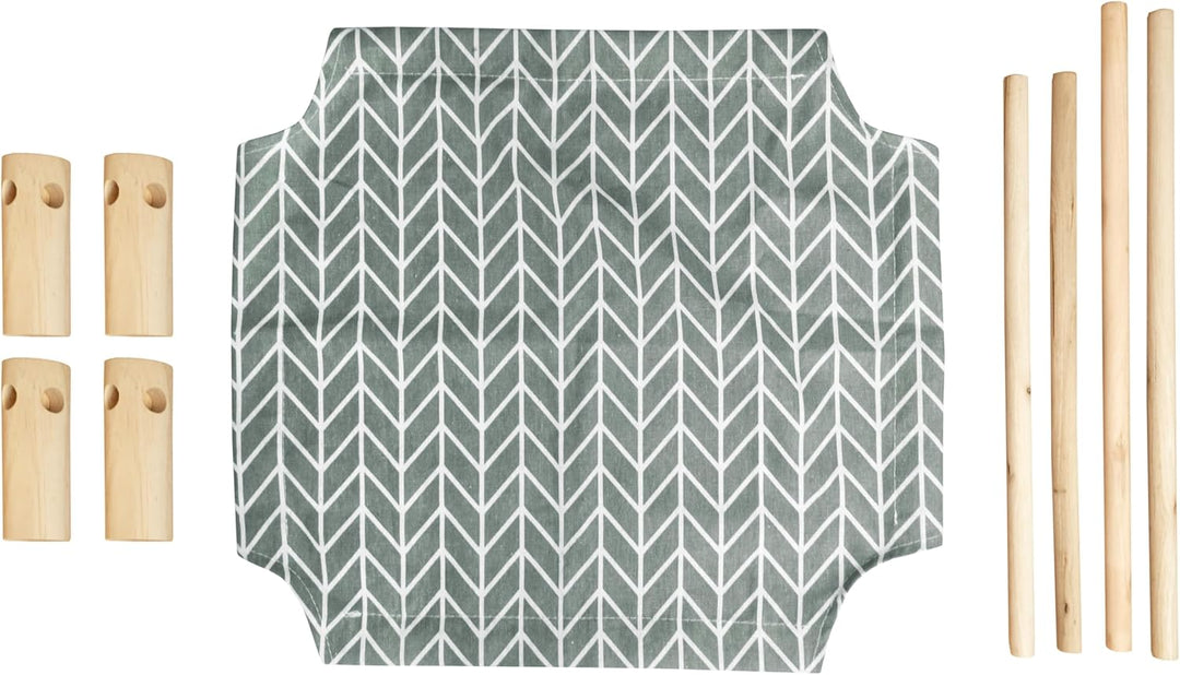 Elegante stehende Katzenhängematte mit robustem Holzgestell – Komfortabler und stilvoller Ruheplatz